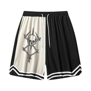 Imagem de Shorts De Treino De Basquete Masculinos De Secagem Rápida E Respirávei