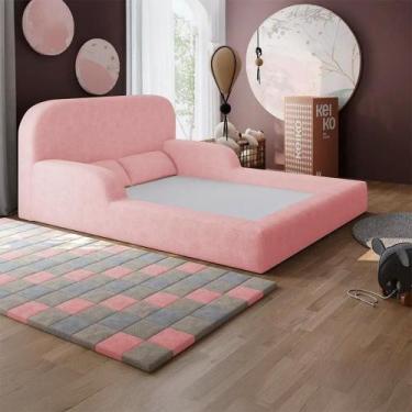 Imagem de Cama Montessoriana Casal Encanto 100% Espuma Boucle - Keiko Colchões, 