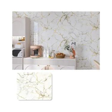Imagem de Adesivos De Parede De Mármore Para Cozinha À Prova d'Água E Óleo, Film