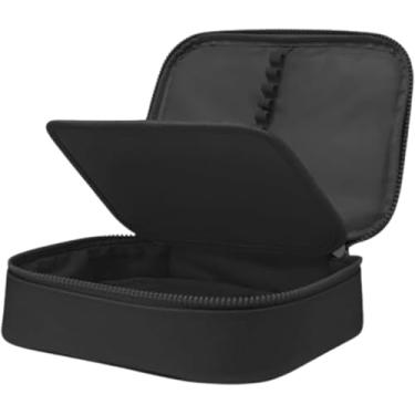 Imagem de Estojo Escolar Infantil Box Grande Preto – Necessaire Organizadora em Nylon Resistente com Compartimentos