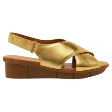 Imagem de Sandália Couro Flatform Velcro Lançamento Arezzo-Feminino