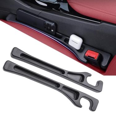 Imagem de Wbeng Pacote com 2 plugues de encaixe universal para assento de carro antiqueda com armazenamento, espuma macia para preencher a lacuna entre o assento e o console