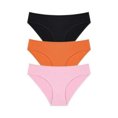 Imagem de Conjunto De Calcinhas De Algodão Femininas 3PCS S-XL Lingerie Sexy Fem