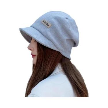 Imagem de Chapéu De Pescador Feminino Para Outono E Inverno, Moda Casual Ao Ar L
