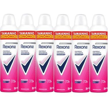 Imagem de Kit Desodorante Antitranspirante Aerosol Rexona Powder Dry 72 horas 25