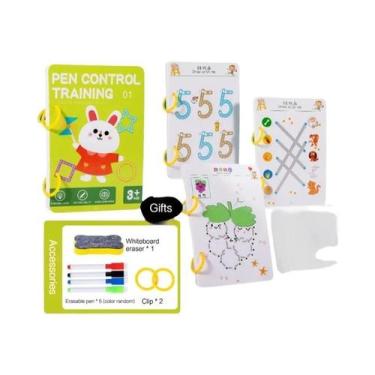 Imagem de Conjunto De Cadernos Mágicos Reutilizáveis Para Crianças Com Caneta De