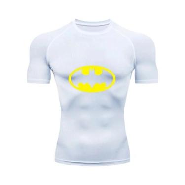 Imagem de Camiseta De Compressão Masculina De Secagem Rápida, Manga Curta, Estam