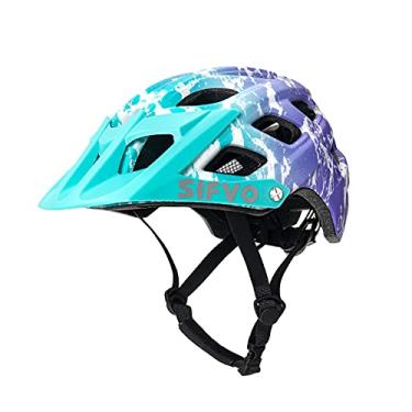 Imagem de SIFVO Capacete de bicicleta infantil para meninos e meninas de 8 a 14 anos ajustável com viseira removível Capacetes de ciclismo leves, seguros e elegantes para crianças de 54 a 57 cm