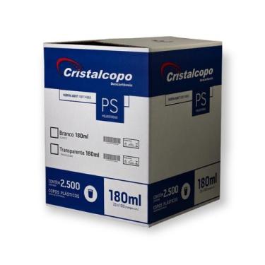 Imagem de Copo Descartável 180ml Cristalcopo com 25x100 unidades