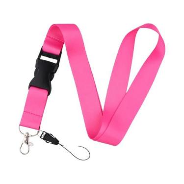 Imagem de Cordão De Pescoço Macaron Cor Pura Para Chaveiro, Porta-Crachá E Acess