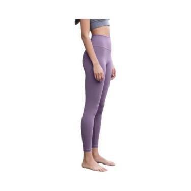 Imagem de Calças De Yoga De Cintura Alta Com Secagem Rápida E Elasticidade Em 4 