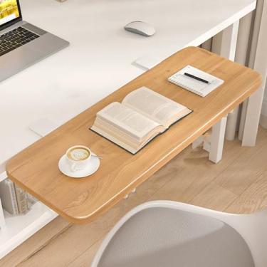 Imagem de Extensão de mesa de parede dobrável - Mesa dobrável flutuante para suporte de braço de cotovelo de computador - Extensor de mesa lateral com economia de espaço para uso doméstico e no escritório