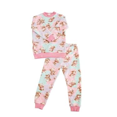 Imagem de Conjunto Soft Menino,menina manga longa, pijama roupa infantil em soft Petenatti, ideal para o inverno, confortável e aconchegante, TAM. 00 a 8.