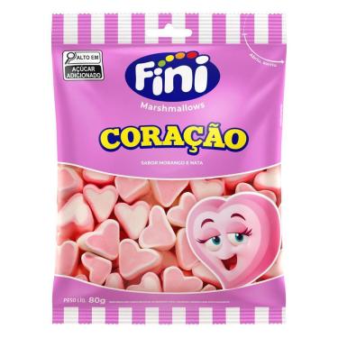 Imagem de Marshmallow Coração 80g Fini
