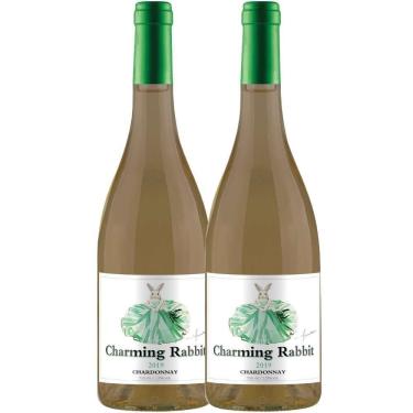 Imagem de Kit 2 Garrafas Vinho Branco Charming Rabbit Chardonnay 750ml