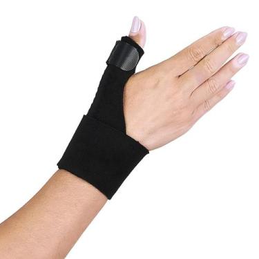 Imagem de Tala Polegar Kestal Ajustável Bilateral Neosoft Preta