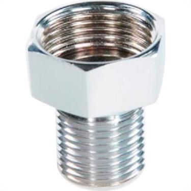 Imagem de Bucha Aumento Torneira Metais Rei Latao Cromado 1/2X3/4 10096 - Kit C/