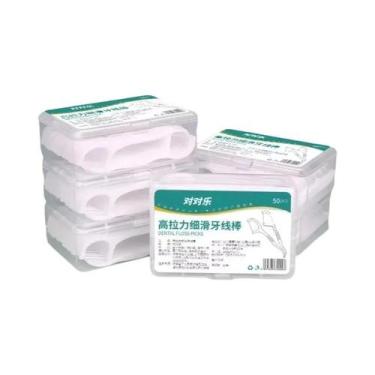 Imagem de Fio Dental Descartável Portátil Com Palito De Alta Resistência Para Cu