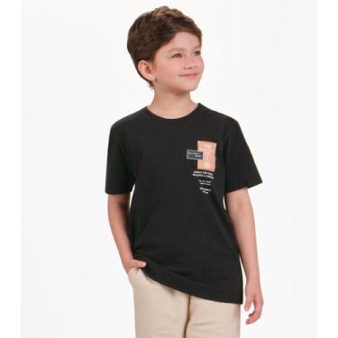 Imagem de Camiseta Menino em Meia Malha Trick Nick Preto, 14, Preto