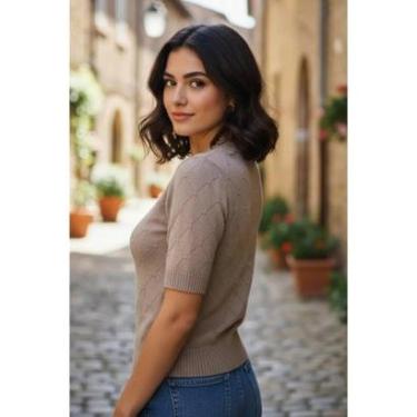 Imagem de BLUSA TRICOT BLUE ROSE MANGA CURTA 9009264-Feminino