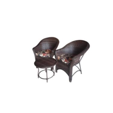 Imagem de Kit 2 Poltronas E Mesinha De Centro Fibra Sintética