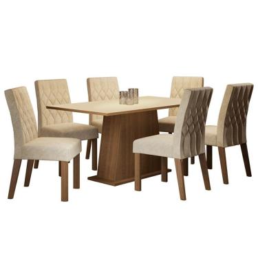 Imagem de Conjunto Sala de Jantar Daniela com 6 Cadeiras Madesa