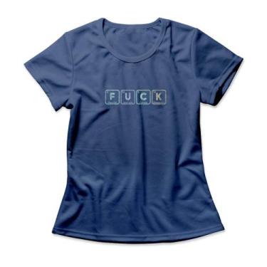 Imagem de Camiseta Feminina Mensagem Química - - Studio Geek, 2G, Azul genuíno