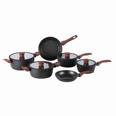 Imagem de Jogo de Panelas Indução 6 Peças Brinox Sirius Antiaderente Mineral Resist 