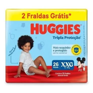 Imagem de Fraldas Huggies Tripla Proteção Mega XXG Com 26 Unidades 2 Tiras