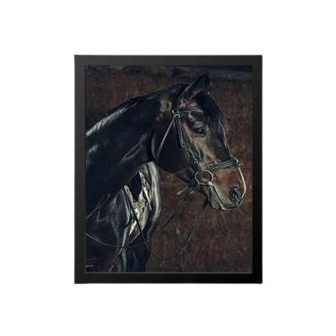 Imagem de Quadro Decorativo Cavalo Perfil 34X23Cm