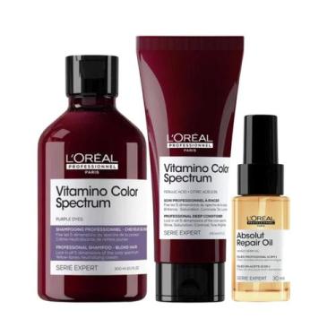 Imagem de Loreal Vitamino Color Spectrum Sh Purple 300ml + Cond 200ml + Abs Óleo