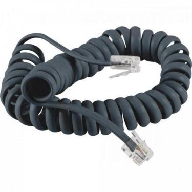 Imagem de Cabo Para Telefone Espiral Cbtl0021 Rj11 2M Cinza Storm - P