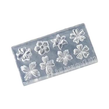 Imagem de Molde De Silicone Floral De Flor De Cerejeira Lily Para Unhas, Ferrame