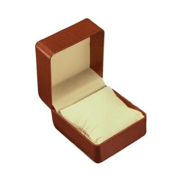 Imagem de Estojo De Luxo Em Couro PU Para Relógios, Suporte Expositor De Joias E