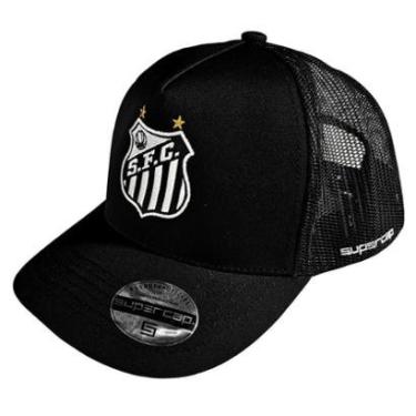 Imagem de Boné Santos Trucker Bordado Frontal Original Supercap-Unissex
