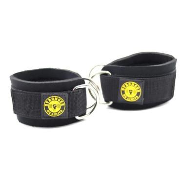 Imagem de Puxador Perna Glúteo Simples Com Argolas Duplas Be Stronger, Preto