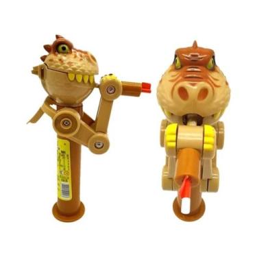 Imagem de Suporte De Pirulito Robô Dinossauro, Estojo De Armazenamento De Doces 