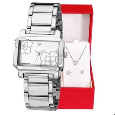 Imagem de Relógio Champion Ana Hickmann Analógico Aço Prata AH28026Q-Feminino