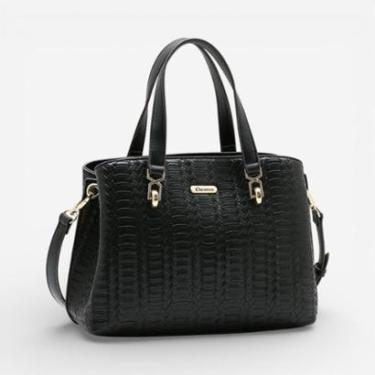 Imagem de Bolsa Feminina Chenson Mão Tressê Western Preta-Feminino