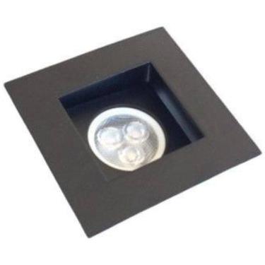 Imagem de Kit 10 Spot Embutido Mr11 Mini Dicroica Preto Sala Alz60