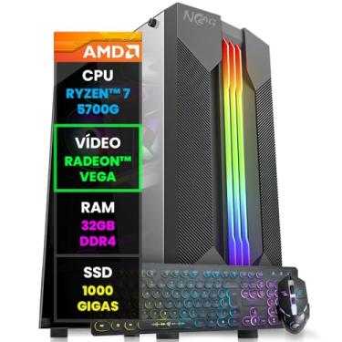 Imagem de Pc Gamer Computador Completo NoLag Amd Ryzen 7, Radeon™ Graphics Vega, 32GB Ram, SSD 1TB, Gabinete RGB