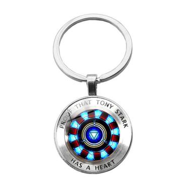 Imagem de Chaveiro Chaveiro Iron Man Heart Arc Reactor Avengers
