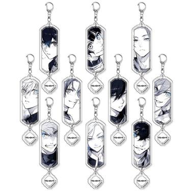 Imagem de Conjunto de chaveiros Blue Lock Seishiro, Bachira e mais personagens