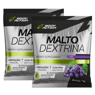Imagem de 2x Maltodextrina Dextrose Body Action Uva 1kg -, Uva