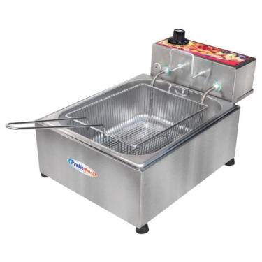 Imagem de Fritadeira Elétrica Industrial Inox Cuba 5 Litros com Cesto - Pratic, 
