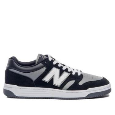 Imagem de Tênis Masculino New Balance 480L Preto/Cinza-Masculino