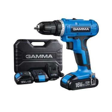 Imagem de Parafusadeira Furadeira 16V Lithium com 2 Baterias Completa Ideal para