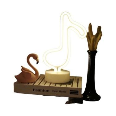 Imagem de Luminária LED Neon Flamingo Alimentada Por USB Para Decoração De Festa