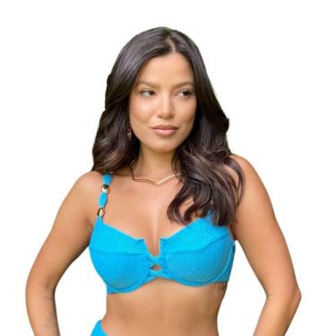 Imagem de Top Avulso Meia Taça Retrô Bali - Califórnia Brasil, Canelado ibiza az