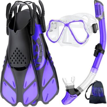 Imagem de Equipo de Snorkel Zenoplige para Adultos: Máscara, Aletas y Snorkel
